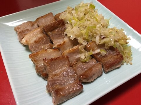 ジューシー！豚バラ肉のねぎ塩レモン焼き